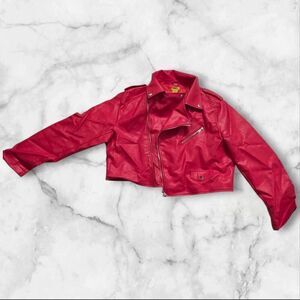 Daisy 3XL Red Leather Jacket